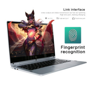 13.3inch 360 rotatable Laptop  with Fingerprint Unlock & Touch Screen